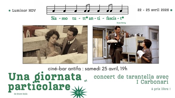 Ciné-Bar Antifa : Una Giornata Particolare 