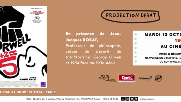Projection-Débat : Orwell: 2+2=5