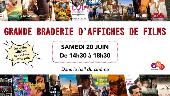 Grande braderie d'affiches de films