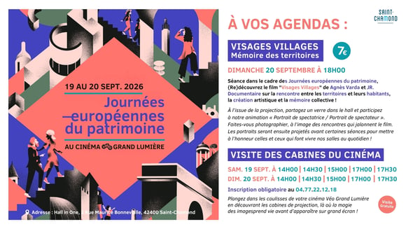 Journées européenne du Patrimone • Visages Villages & Visite des cabines