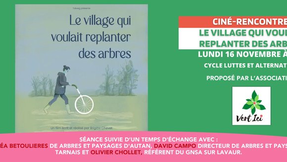 Séance Vert Ici : Le village qui voulait replanter des arbres