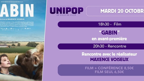 UNIPOP Gabin - Mardi 20 octobre à 18h30
