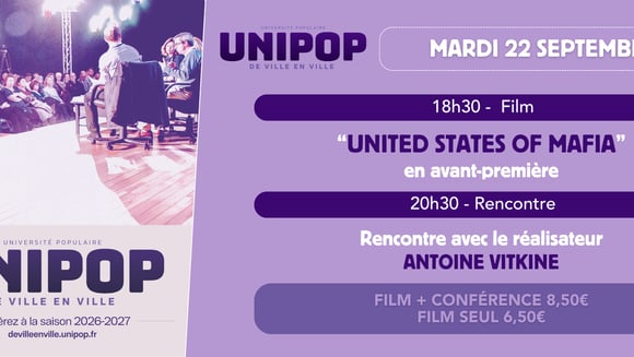 UNIPOP United states of mafia - Mardi 22 septembre à 18h30