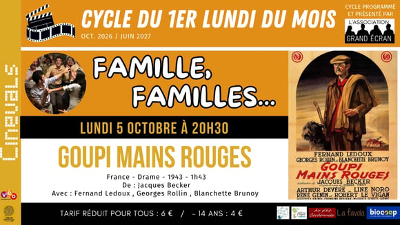 CYCLE DU 1er LUNDI : GOUPI MAINS ROUGES