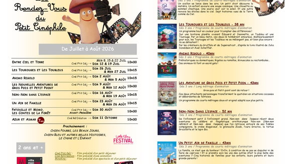 LES RENDEZ-VOUS DU PETIT CINÉPHILE
