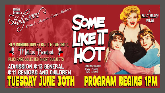 Orinda Theatre's Classic Movie Matinee, hosted by Film Critic, Matías Bombal (last Tuesday of each month) 