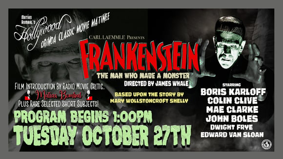 Orinda Theatre's Classic Movie Matinee, hosted by Film Critic, Matías Bombal (last Tuesday of each month)