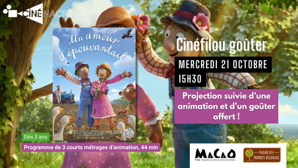 🌷 Un Amour d'épouvantail - Cinéfilou goûter (dès 3 ans)