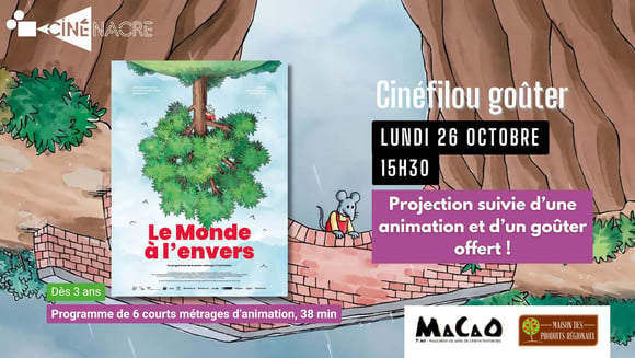 Le Monde à l'envers - Cinéfilou goûter (dès 3 ans)