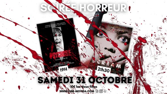 Soirée Halloween avec les films Psychose & Scream