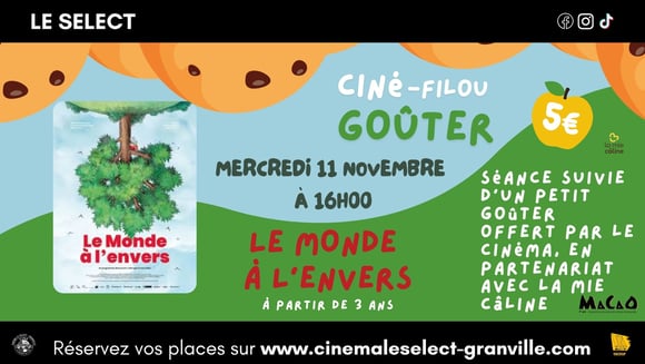 🍪CINÉ-GOÛTER: LE MONDE À L'ENVERS