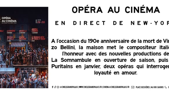 OPÉRA AU CINÉMA : saison 2025/2026