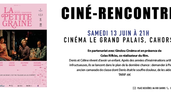 Ciné rencontre en présence du co-réalisateur 