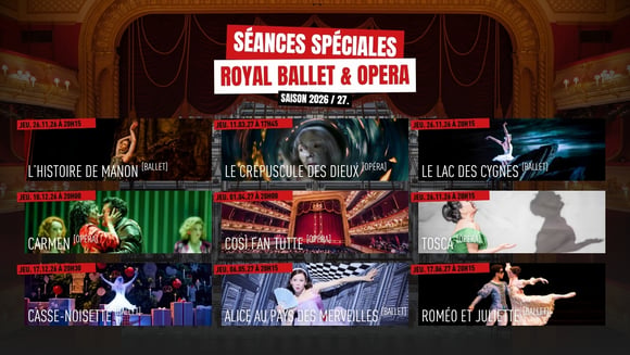 Royal Ballet and Opera Au Cinéma 2026/2027