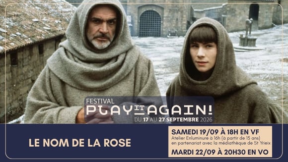 Festival Play it again: LE NOM DE LA ROSE + atelier Enluminure