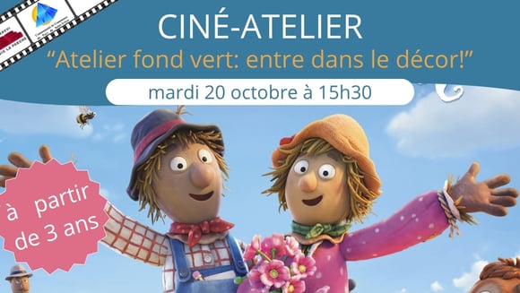 Ciné-goûter et atelier: "Fond vert: rentre dans le décor!" avec UN AMOUR D'ÉPOUVANTAIL