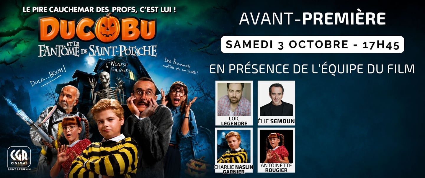 Avant-première Ducobu et le Fantôme de Saint-Potache