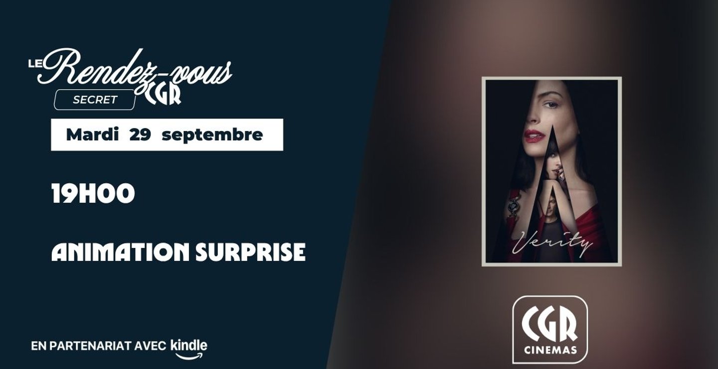 🔎 VERITY — VOTRE PROCHAIN RENDEZ-VOUS AU CGR TORCY !