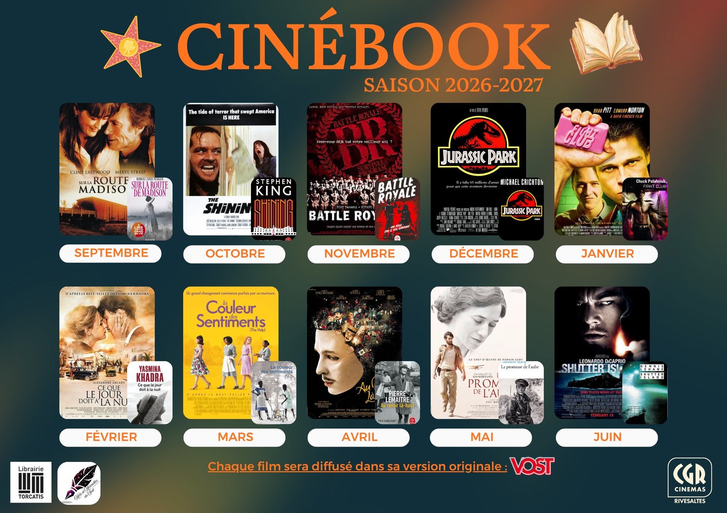 Cinébook saison 2026-2027