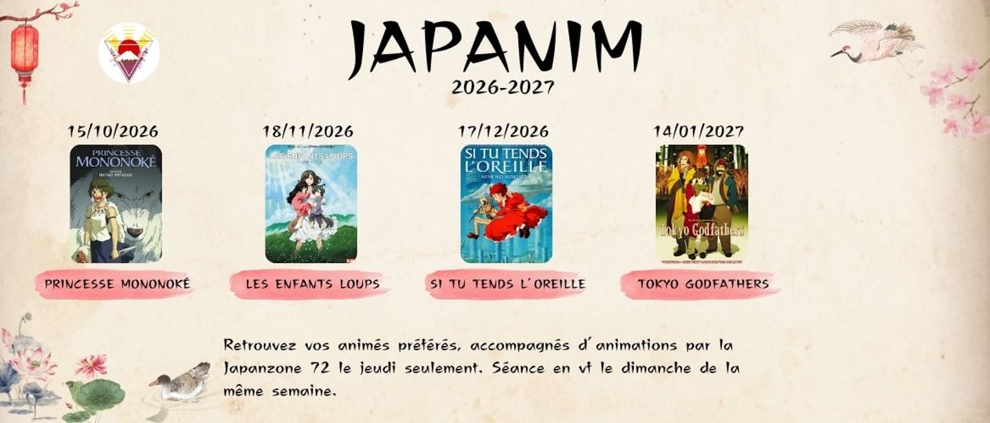 Saison JAPANIM - CGR Le Mans Le Colisée