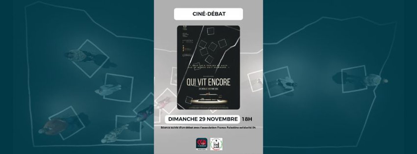 Ciné-débat "Qui vit encore" Dimanche 29 novembre 18h