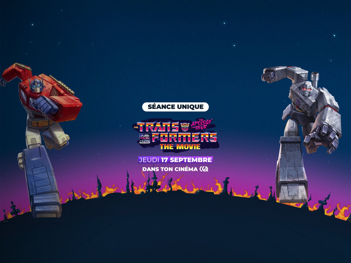 CGR BLAGNAC - THE TRANSFORMERS : THE MOVIE (40EME ANNIVERSAIRE)