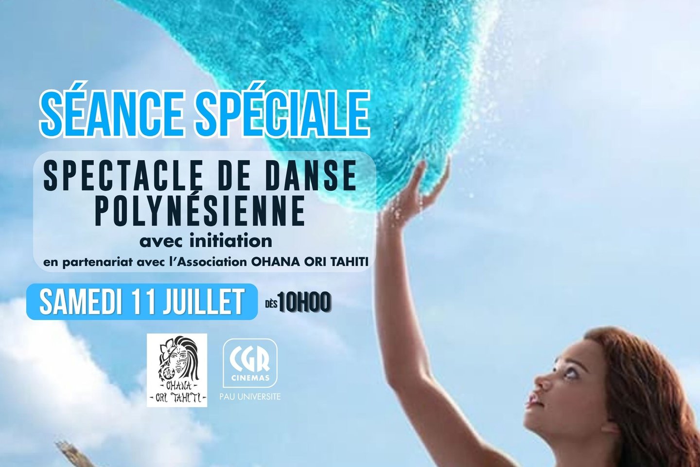 SPECTACLE DE DANSE POLYNÉSIENNE devant "VAIANA"