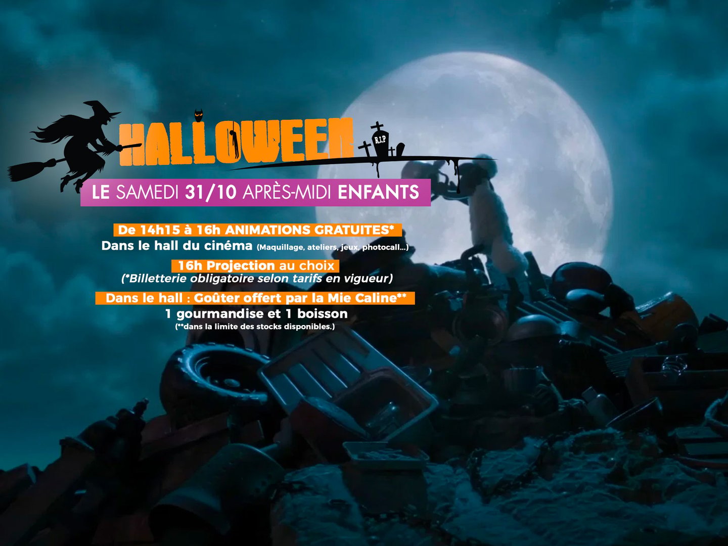 Après-midi enfants - Halloween au cinéma - Le 31/10
