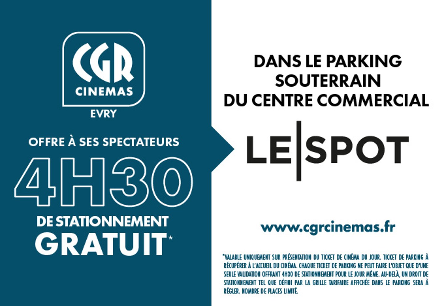 Parking gratuit pendant votre séance !