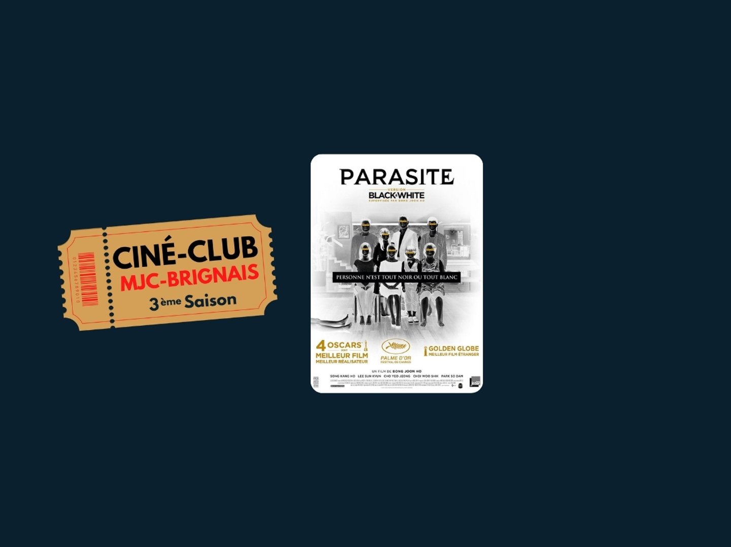 Parasite version noir et blanc l Séance Ciné Club