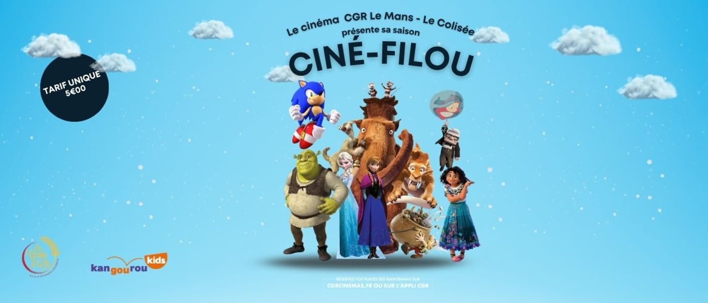 Saison Ciné-Filou - CGR Le Mans Le Colisée 