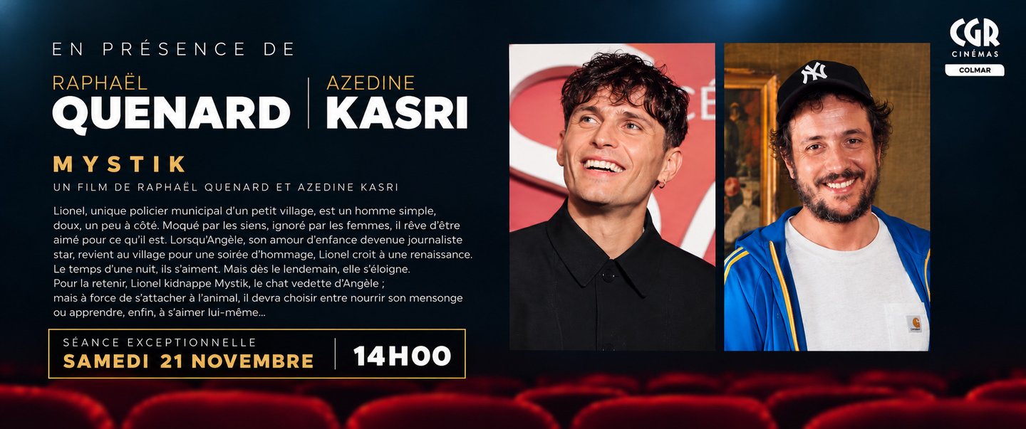 Mystik : Avant-Première en présence de Raphael Quenard et Azedine Kasri