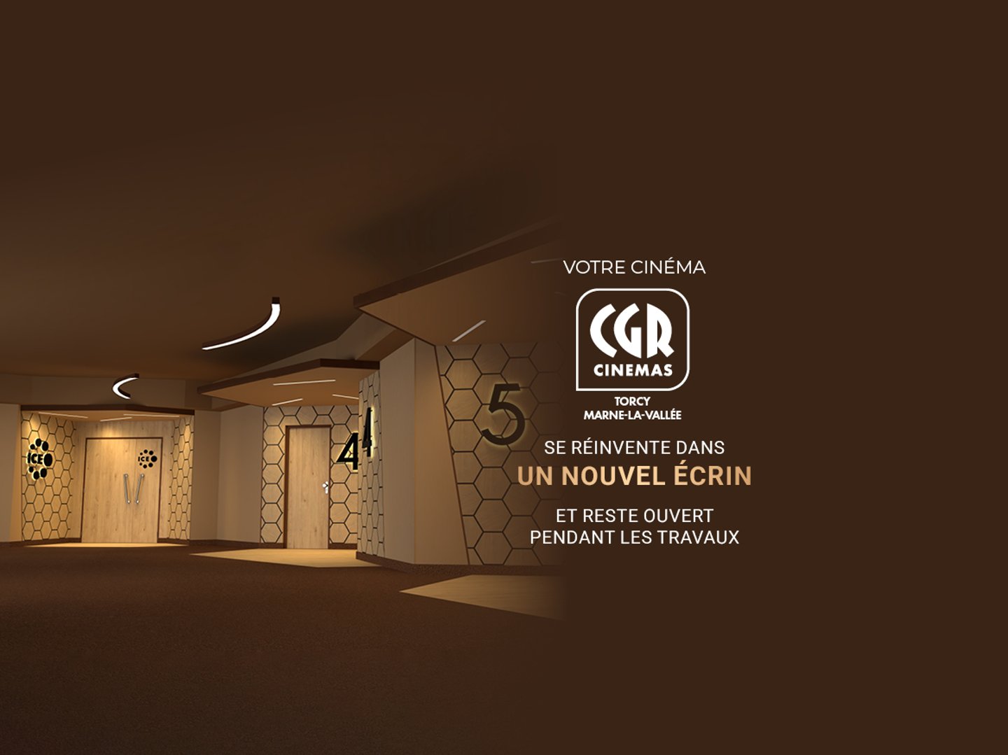 🚧 Le cinéma CGR Torcy Marne-la-Vallée fait peau neuve ! 🎬✨