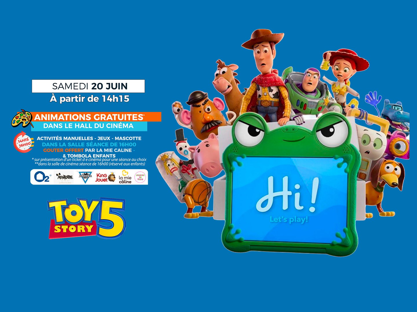 Après-midi enfants Toy stroy 5