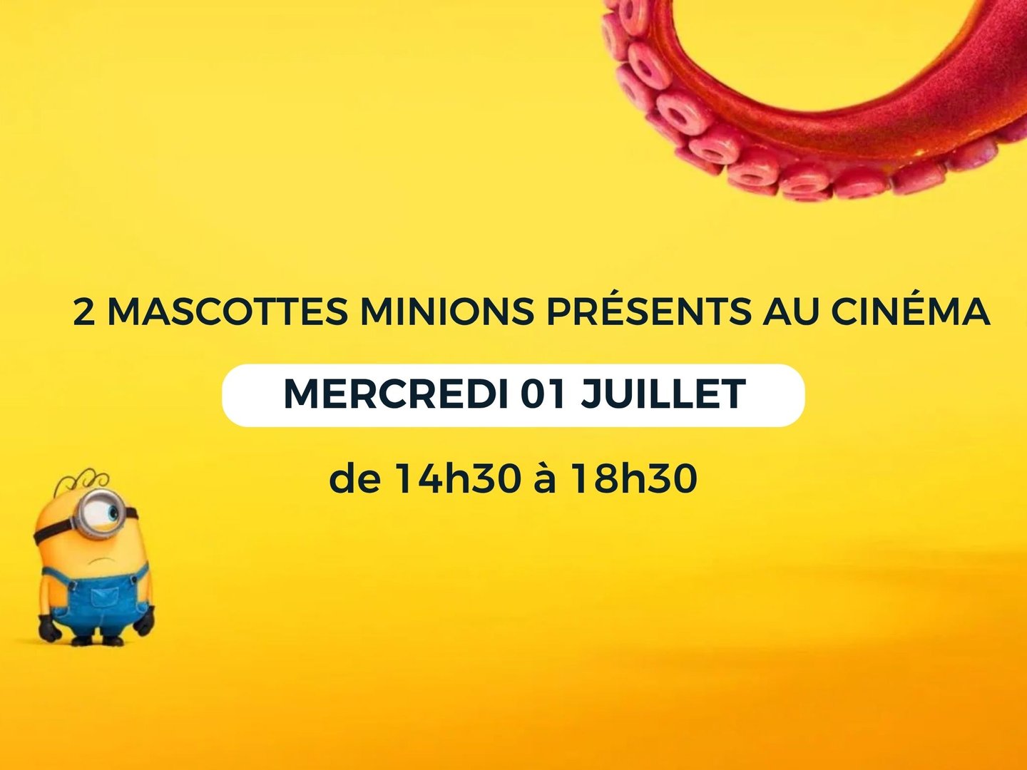 🤓 LES MINIONS PRÉSENTS AU CINÉMA