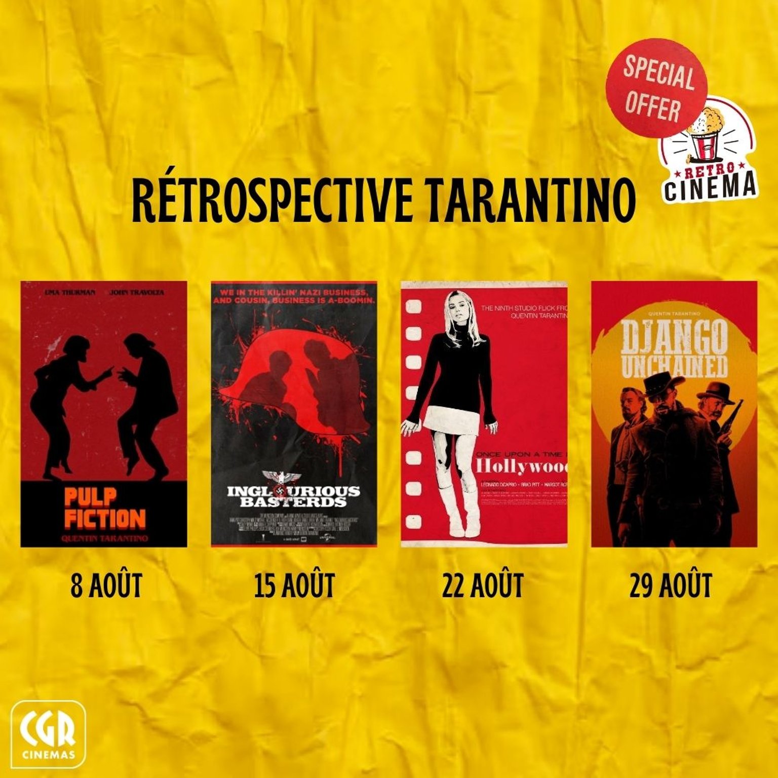 📹 RÉTROSPECTIVE TARANTINO🎬