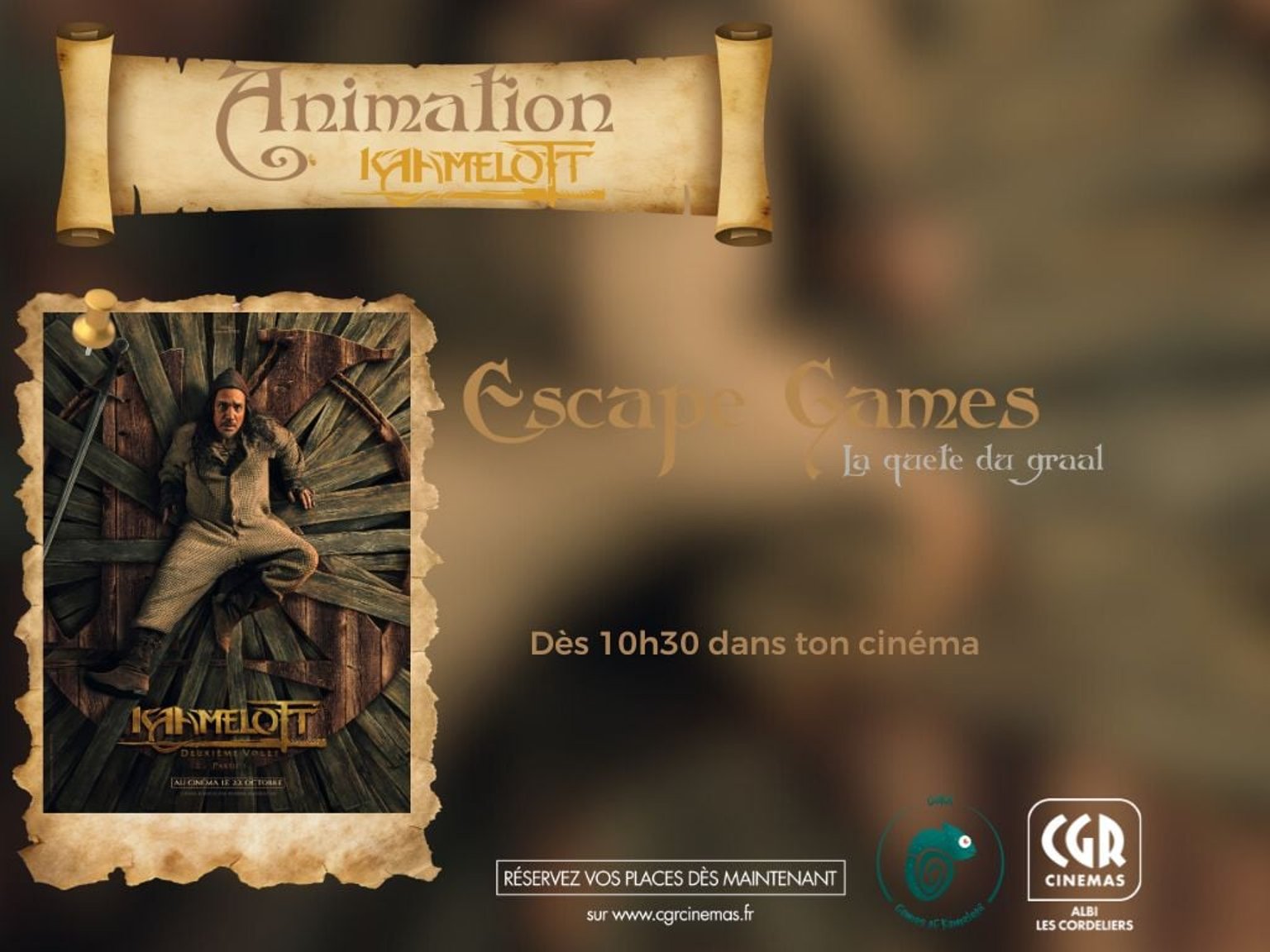 Animation Escape game Kaamelott