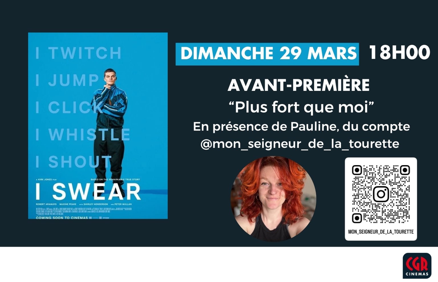 Ciné-Débat Plus Fort que Moi- en présence de Pauline, influenceuse
