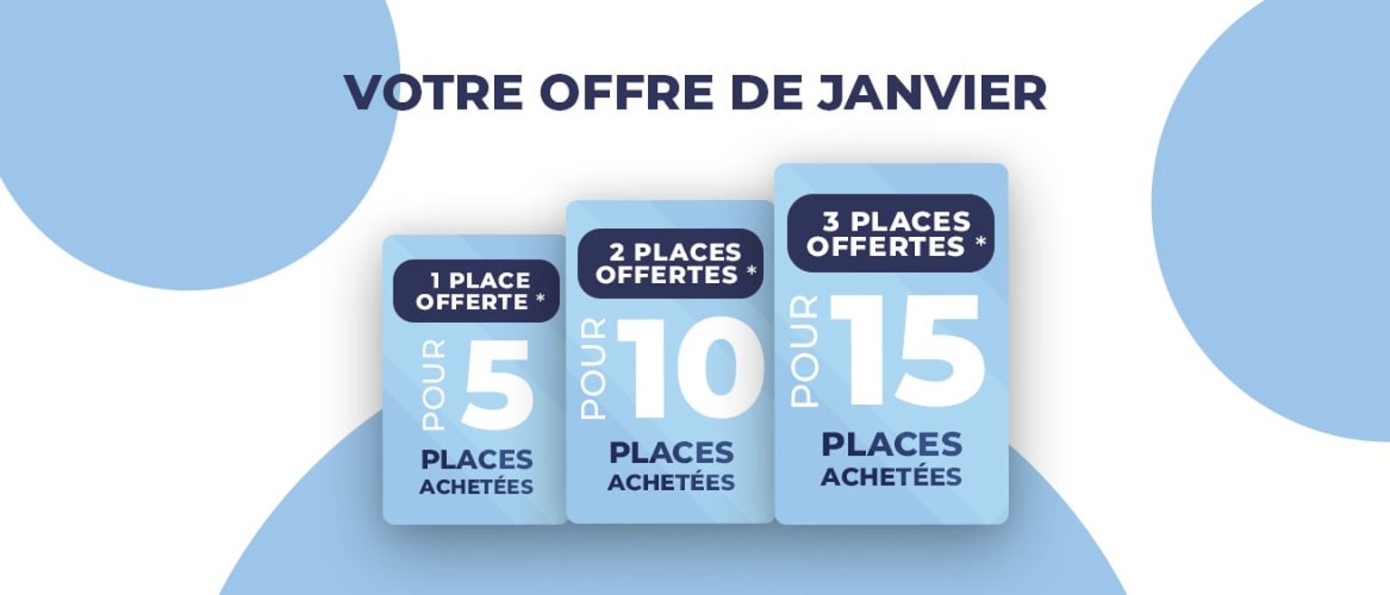 1,2,3 places offertes !