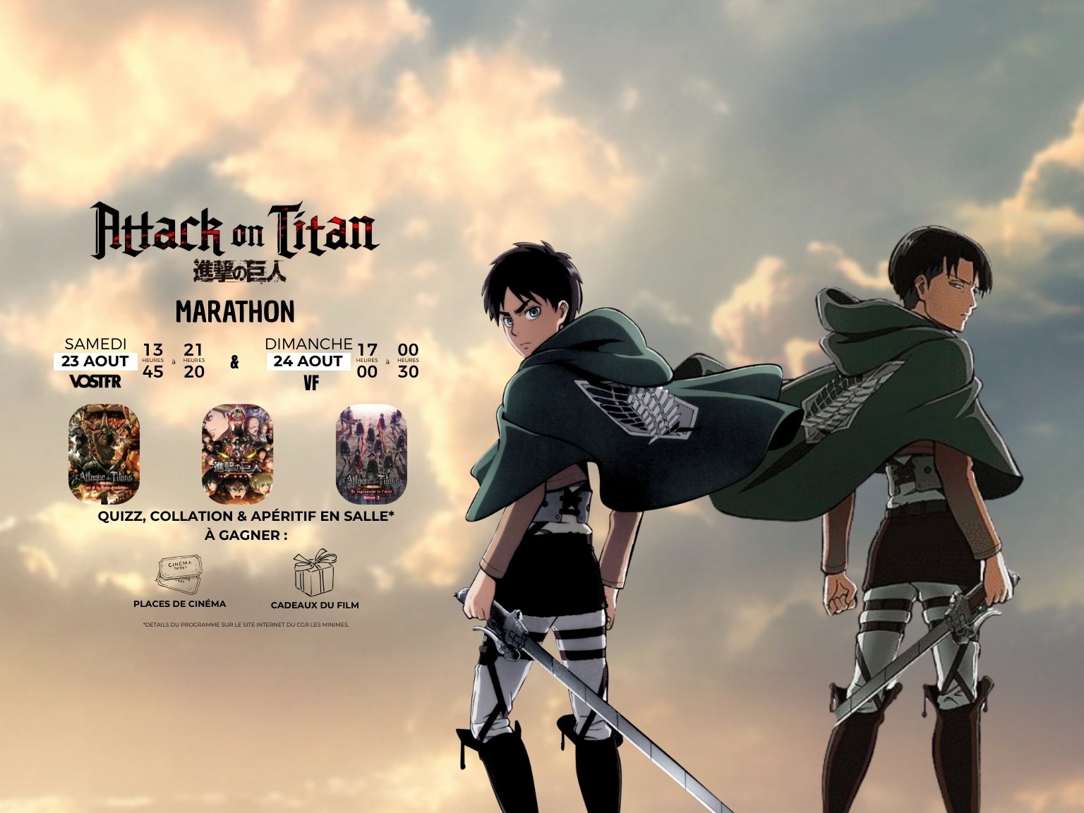 Animation : Marathon L'ATTAQUE DES TITANS