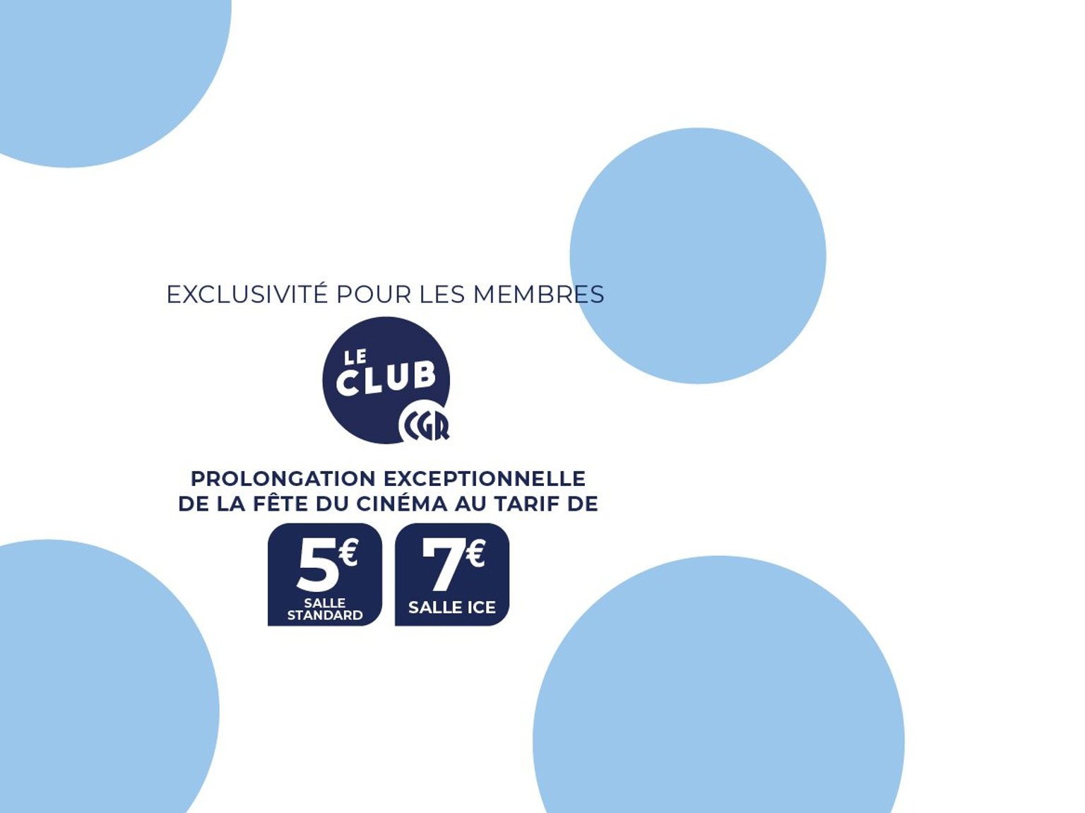 Prolongation Fête du Cinéma
