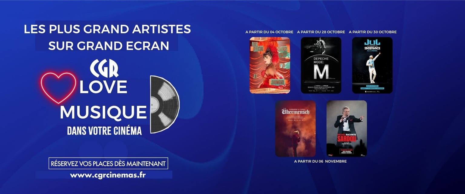 LOVE MUSIQUE: VOS ARTISTES SUR GRAND ECRAN !