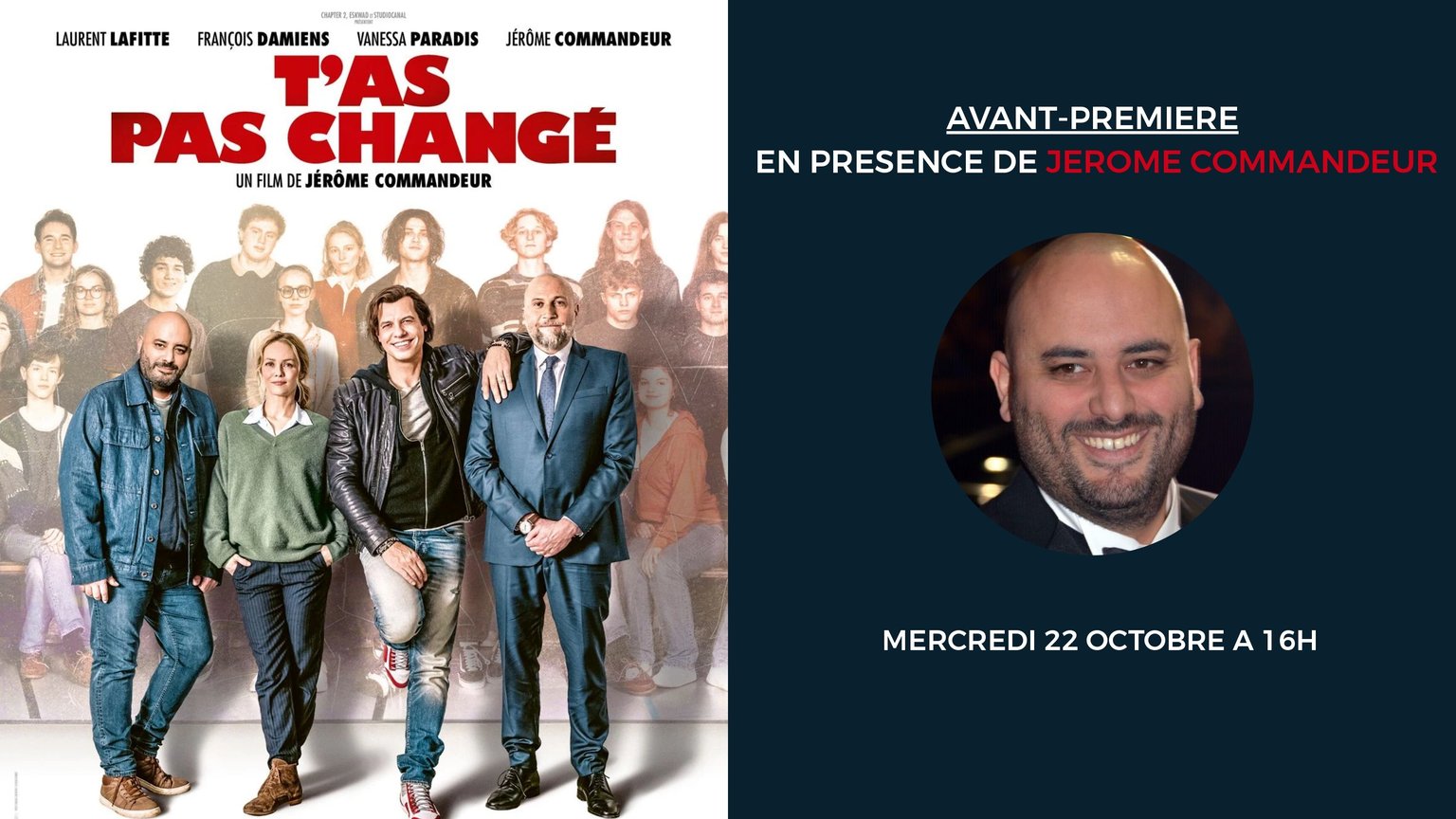 Avant-première avec équipe : T'AS PAS CHANGÉ