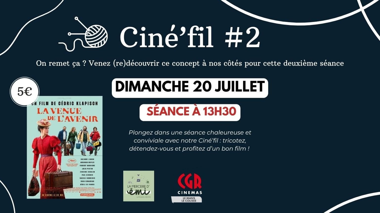 Ciné'fil #2 - Tricoter et broder