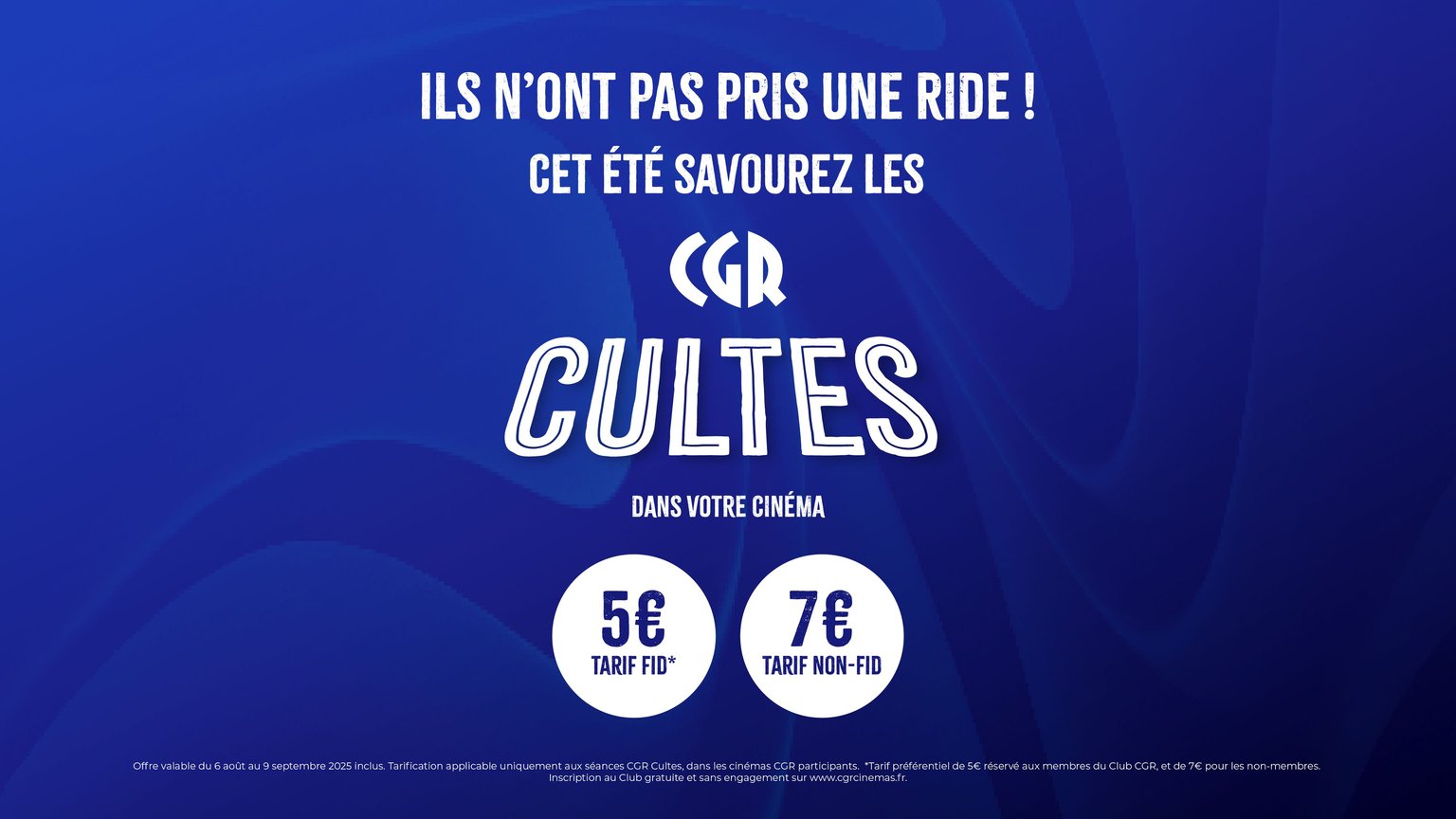 CGR CULTES : (re)Découvrez les classiques sur Grand écran !