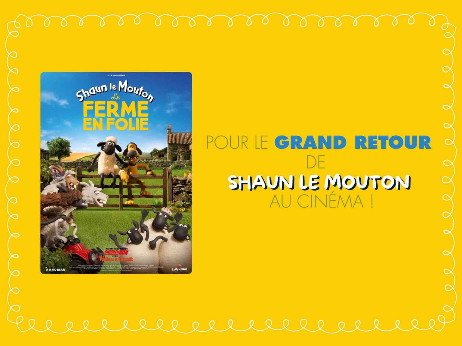 Animation SHAUN LE MOUTON : LA FERME EN FOLIE