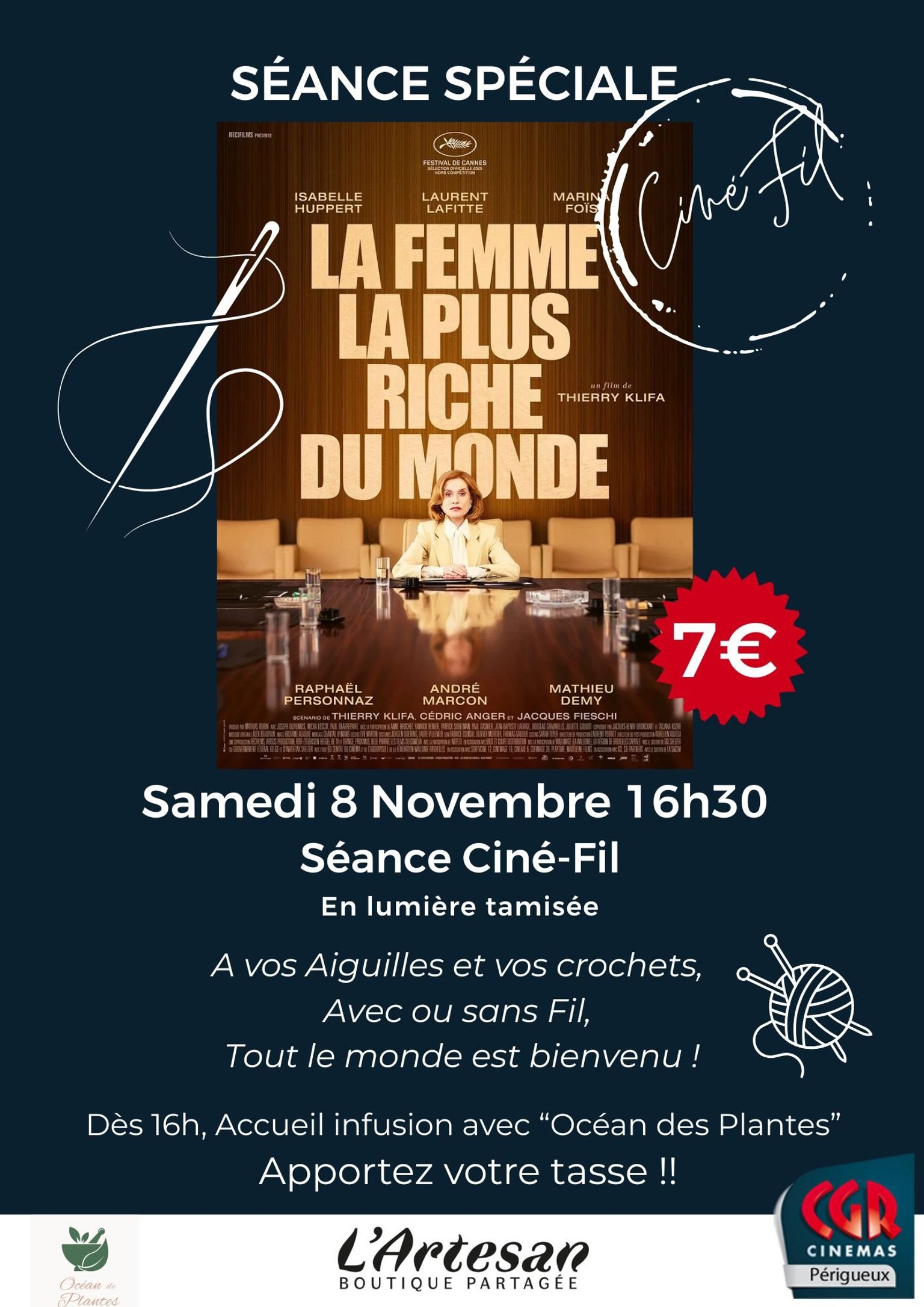 Séance Ciné-Fil La Femme la plus Riche du Monde
