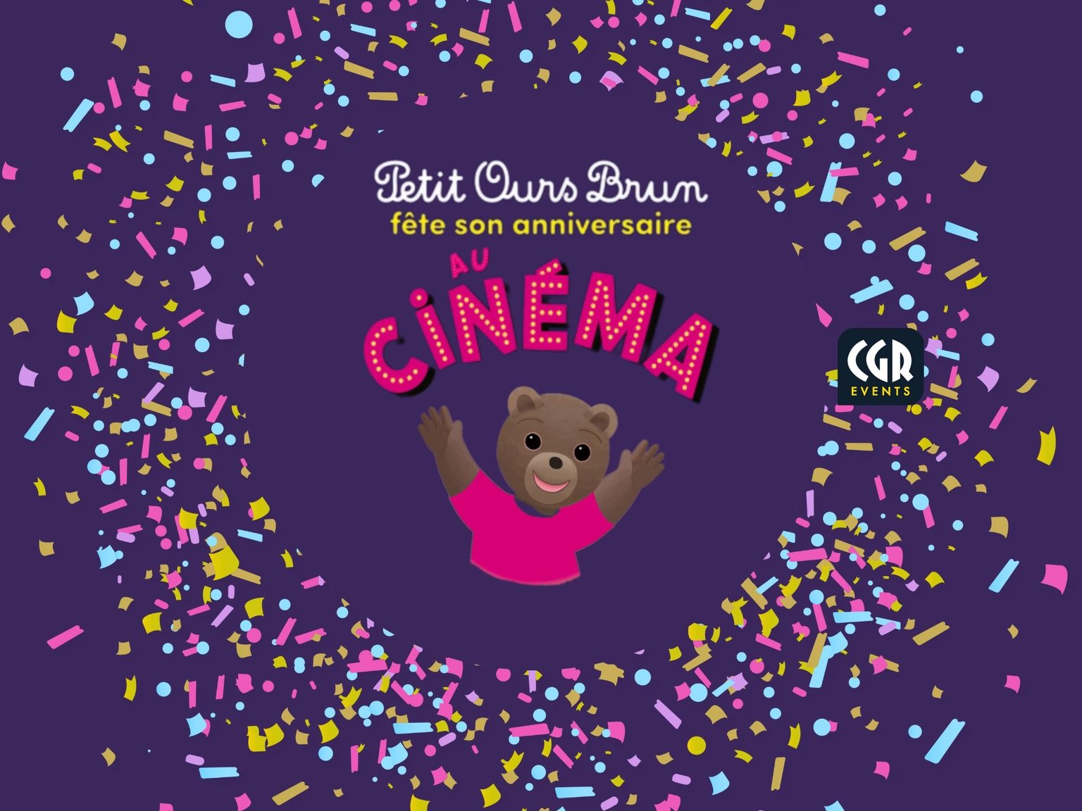 Petit Ours Brun fête son anniversaire au cinéma
