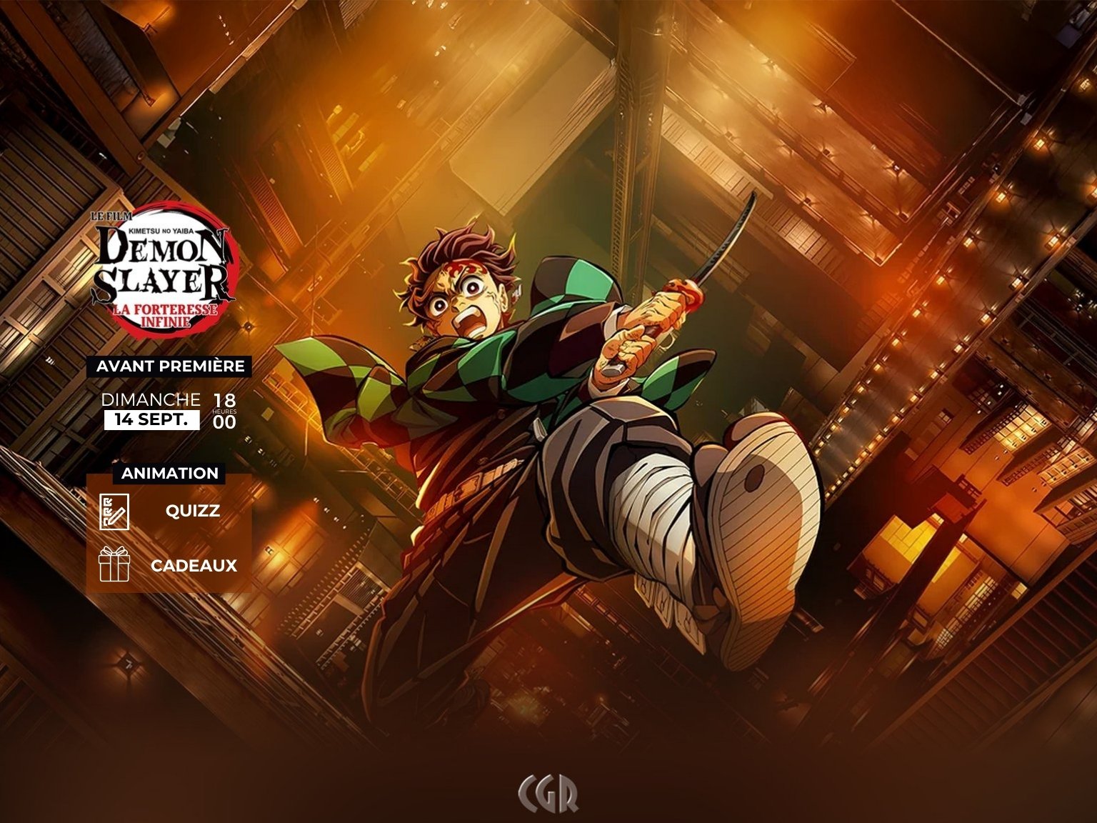 AVANT PREMIÈRE Demon Slayer : Kimetsu no Yaiba La Forteresse Infinie Film 1