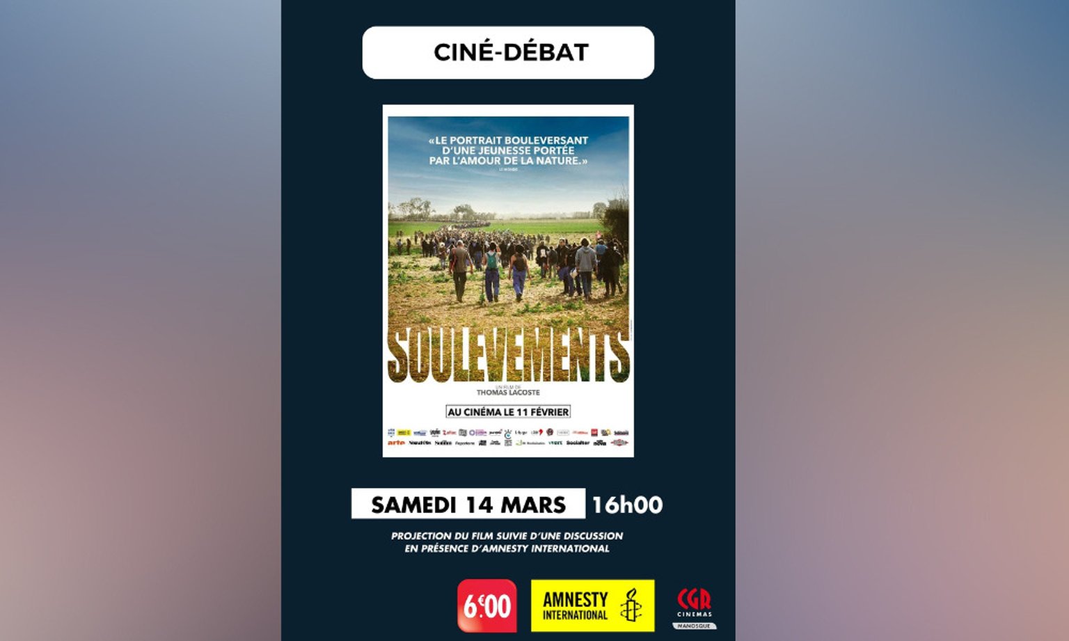 Ciné-débat "Soulèvements"